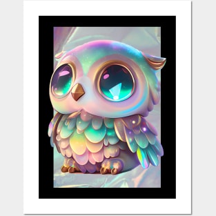 cute owl aesthetic Posters and Art